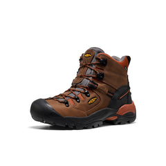 Men's Pittsburgh Energy 6" Waterproof Boot (Soft Toe) | Cascade Brown/Black