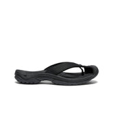 Women's Waimea Leather Flip-Flop | Black/Black