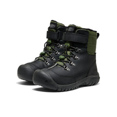 Big Kids' Kanibou Waterproof Winter Boot | Black/Bronze Green