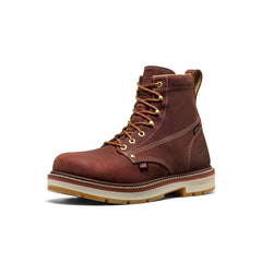 Men's Liberty 6" Waterproof 90° Heel Boot (Carbon Toe) | Bombay Brown/Gum