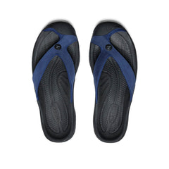 Men's Waimea Leather Flip-Flop | Naval Academy/Black