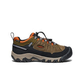 Big Kids' Targhee IV Waterproof Hiking Shoe | Dark Olive/Gold Flame