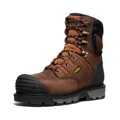 Men's Camden 8" Insulated Waterproof Boot (Carbon Toe) | Leather Brown/Black