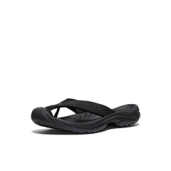 Women's Waimea Leather Flip-Flop | Black/Black