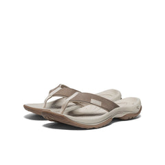 Women's Kona Leather Flip-Flop | Brindle/Silver Birch