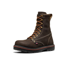 Men's Liberty 8" Waterproof 90° Heel Boot (Carbon Toe) | Coffee Bean/Black