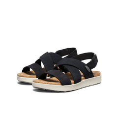 Women's Elle Criss Cross Sandal | Black/Birch
