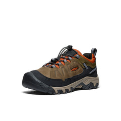 Big Kids' Targhee IV Waterproof Hiking Shoe | Dark Olive/Gold Flame