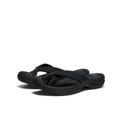 Men's Waimea Leather Flip-Flop | Black/Black
