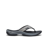 Men's Kona Leather Flip-Flop | Steel Grey/Black