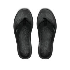 Men's Kona Leather Flip-Flop | Black/Steel Grey