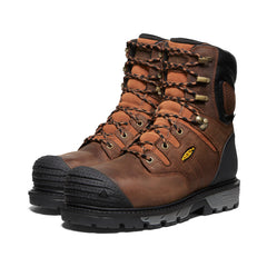 Men's Camden 8" Insulated Waterproof Boot (Carbon Toe) | Leather Brown/Black