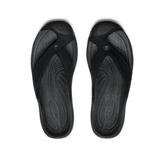 Men's Waimea Leather Flip-Flop | Black/Black