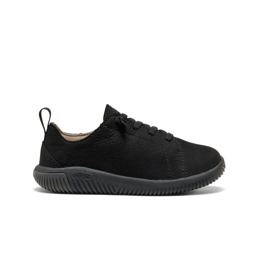 Little Kids' KNX Leather Sneaker  |  Triple Black
