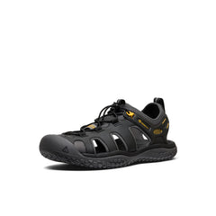 Men's SOLR Sandal  |  Black/Gold