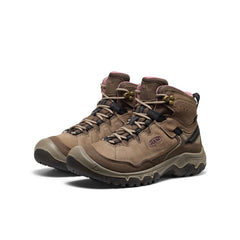 Women's Targhee IV Wide Waterproof Hiking Boot  |  Brindle/Nostalgia Rose