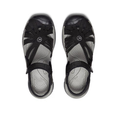 Women's Rose Sandal  |  Black/Neutral Gray