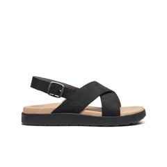 Women's Elle Luxe Cross Strap Sandal  |  Black/Black