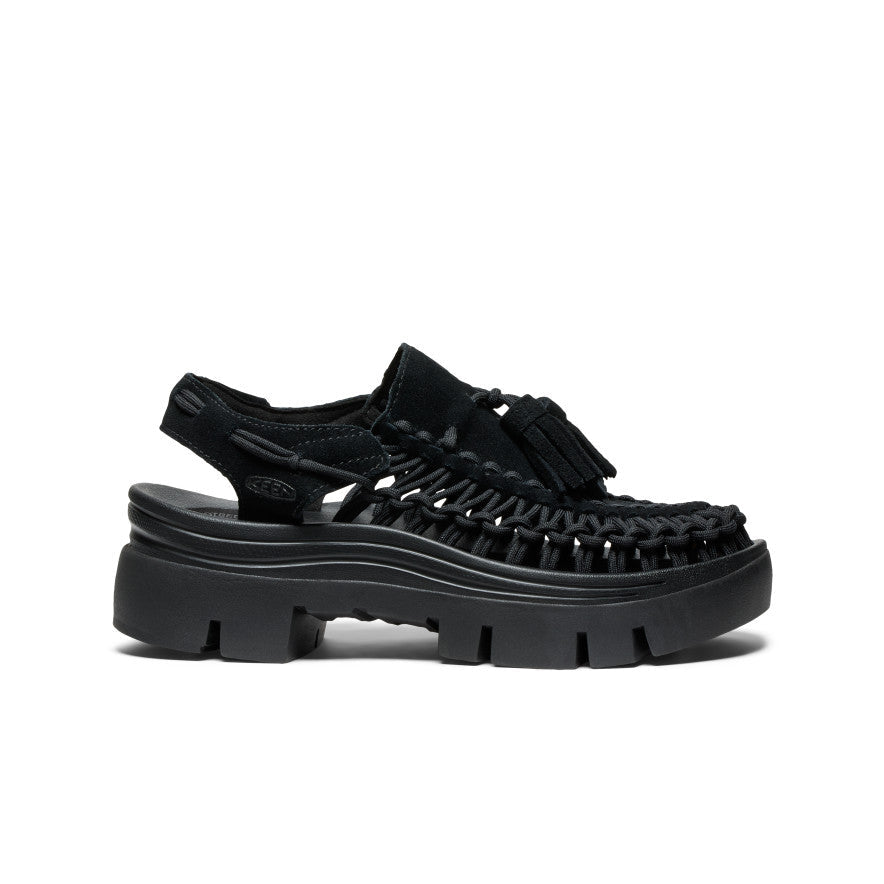 All Gender UNEEK PLT Tassel Sneaker  |  Black/Black