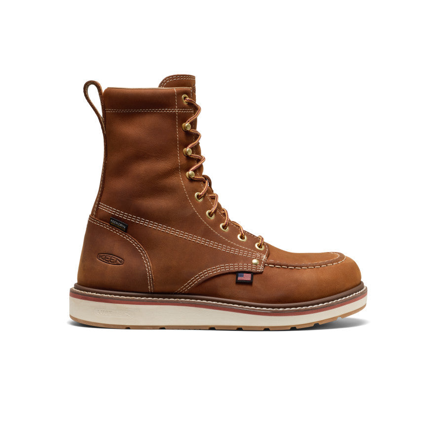 Men's Liberty 8" Waterproof Boot (Soft Toe)  |  Leather Brown/Birch