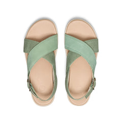 Women's Elle Luxe Cross Strap Sandal  |  Granite Green/Granite Green
