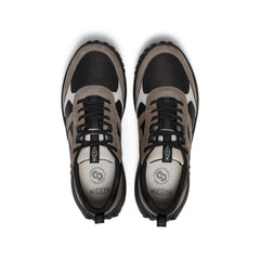 Men's KS86 Leather Sneaker  |  Black/Steel Grey